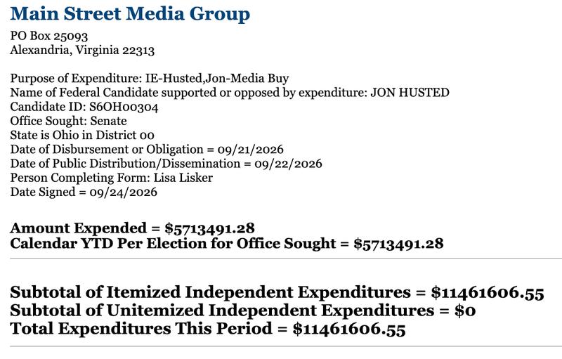 FEC filing from Defend American Jobs PAC