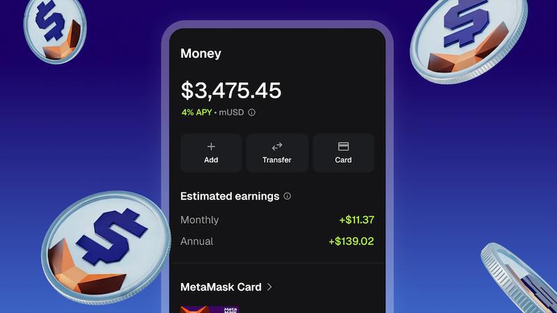 MetaMask Money Account preview