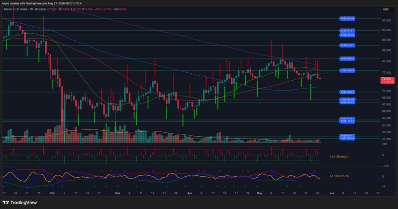 BTC/USD daily chart