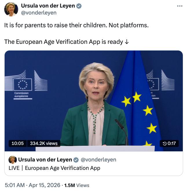 EU age verification statement