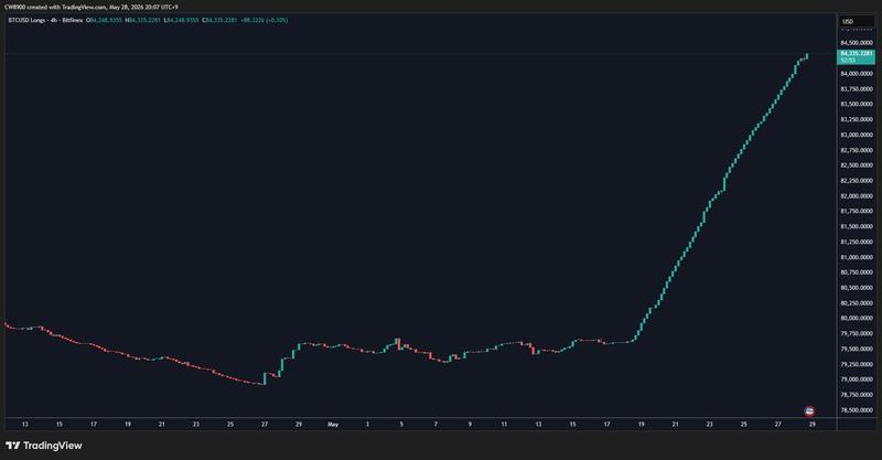 Bitfinex BTC/USD long positions