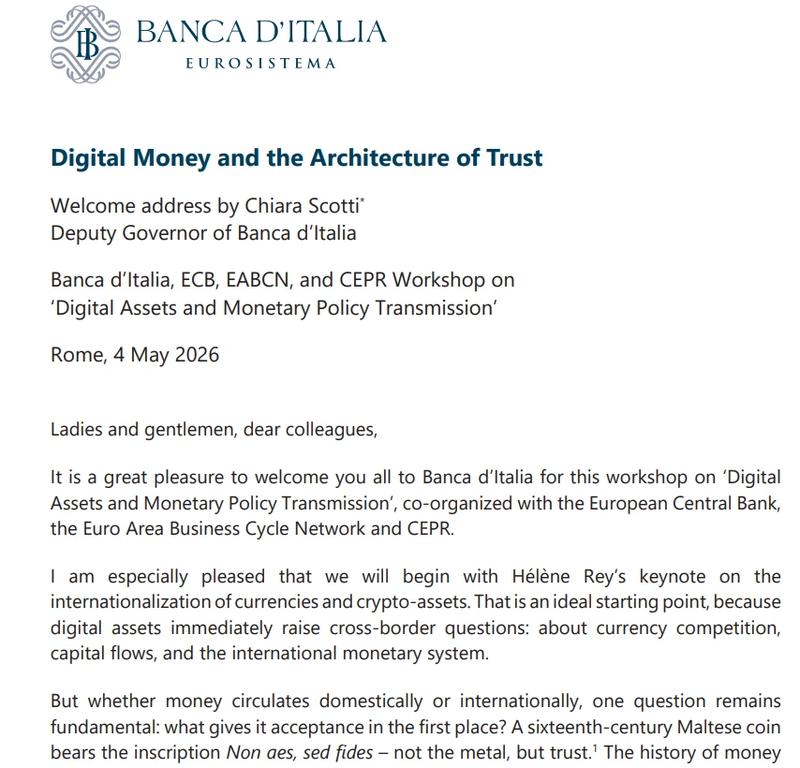 Workshop on Digital Assets and Monetary Policy Transmission