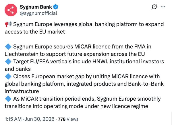 Sygnum Bank diagram