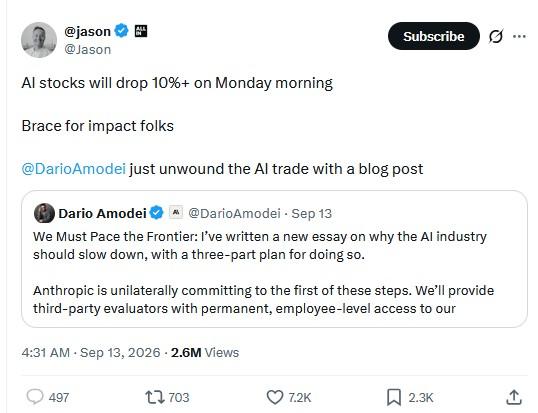Jason Calacanis tweet