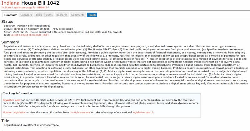 Indiana House Bill 1042 text