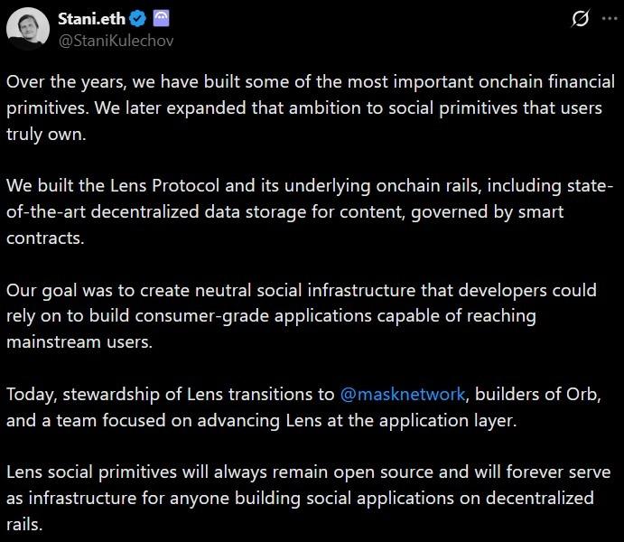 Aave Lens Protocol transition
