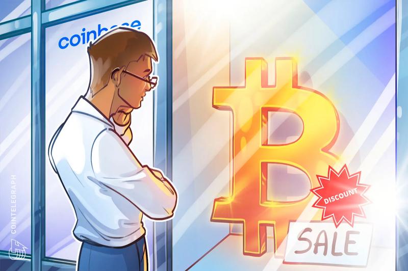 Bitcoin trading at discount on Coinbase