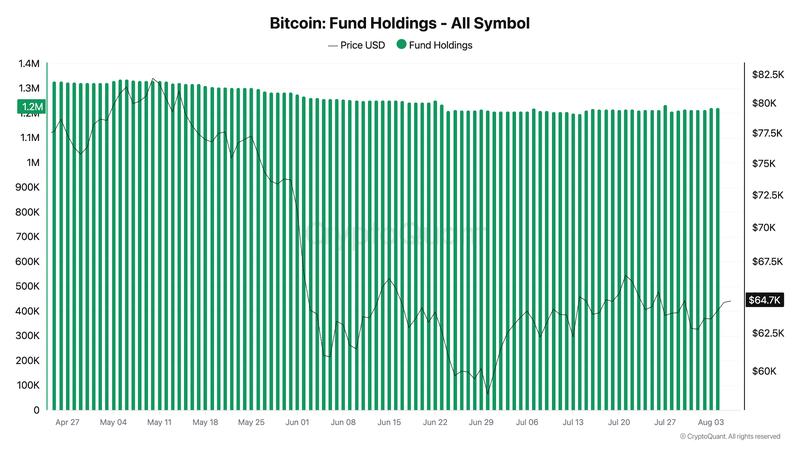 Bitcoin fund holdings chart