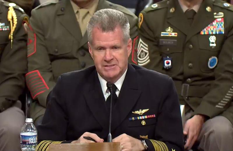 Admiral Samuel Paparo at the Senate Armed Services Committee hearing