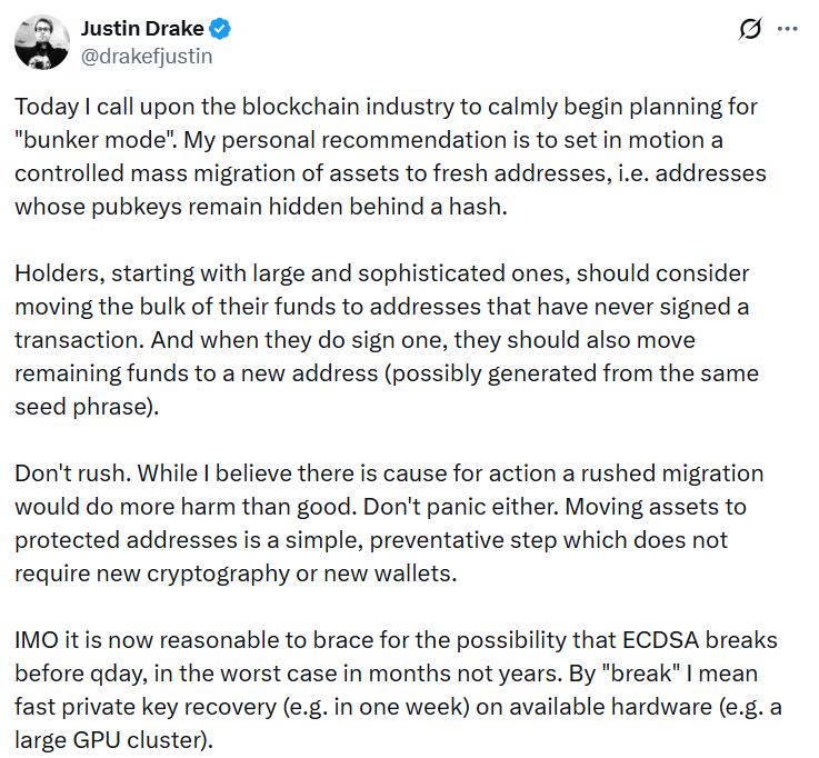 Justin Drake bunker mode proposal
