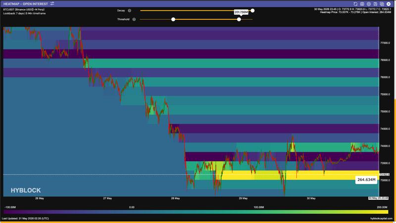 Open interest heatmap