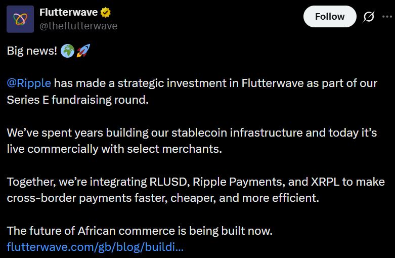 Flutterwave integration