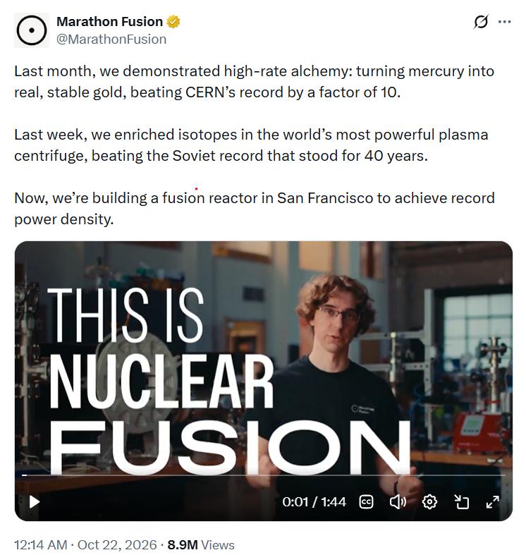 Nuclear fusion process