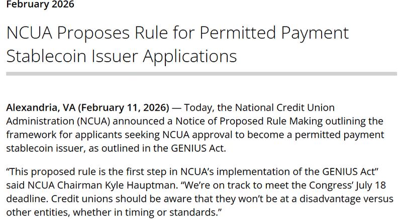 NCUA licensing framework proposal
