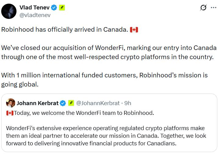 Vlad Tenev announcement