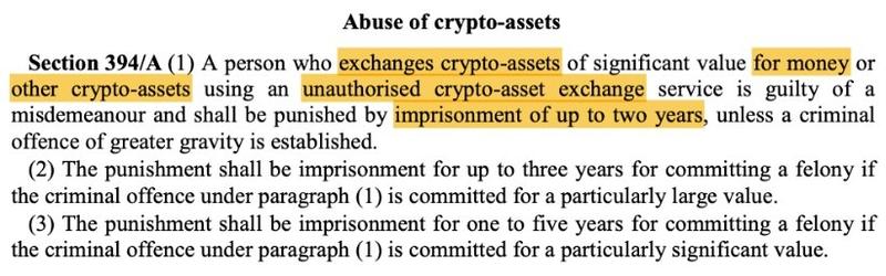 Hungary's updated Criminal Code with new penalties