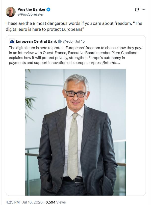Not everyone is sold on the benefits of the digital euro
