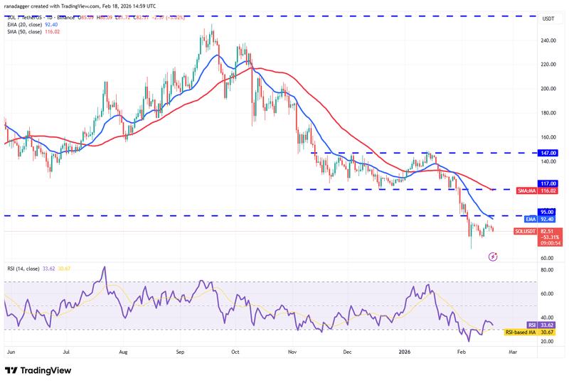 Daily SOL/USDT price chart