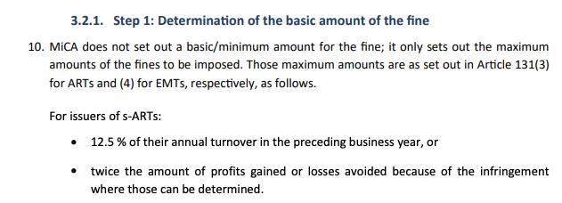 EBA MiCA penalties