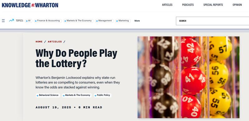 Why do people play the lottery?
