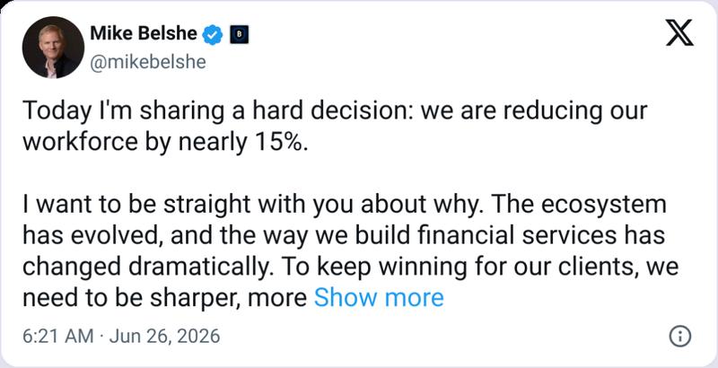 Mike Belshe post on X