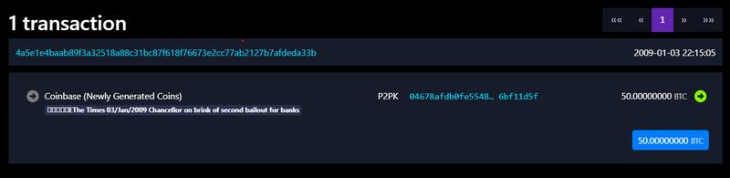 Bitcoin genesis block