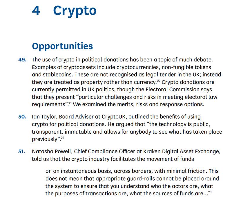 Political finance and foreign influence report