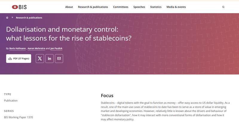 Lessons for the rise of stablecoins