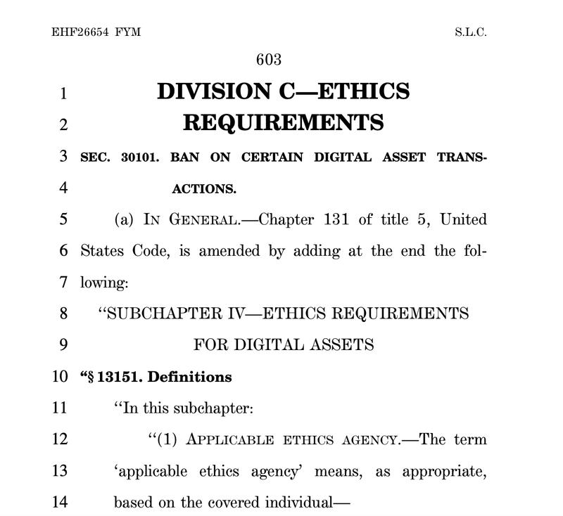Text of CLARITY Act