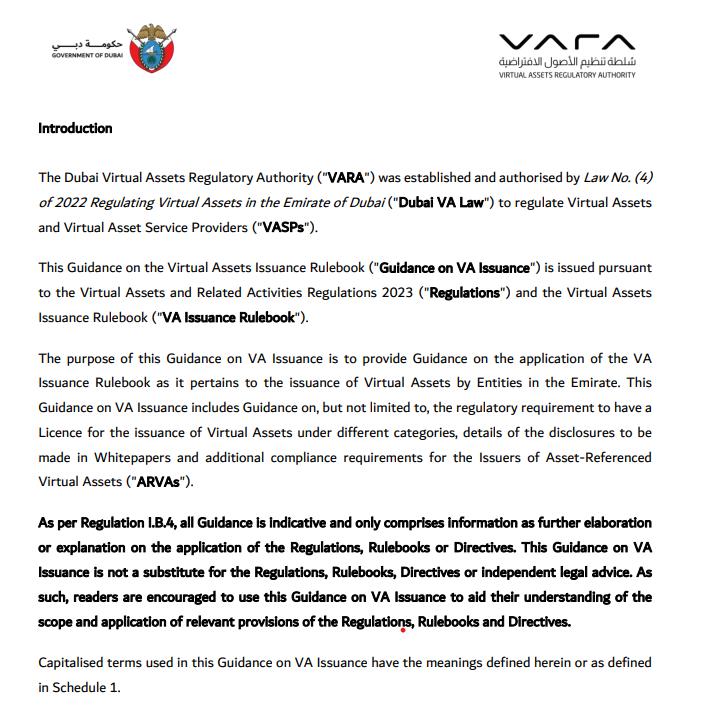 Cryptocurrencies, Legislation, Dubai, Stablecoin, RWA