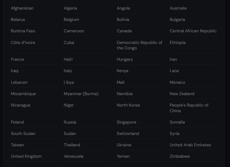 List of jurisdictions where Kalshi is restricted