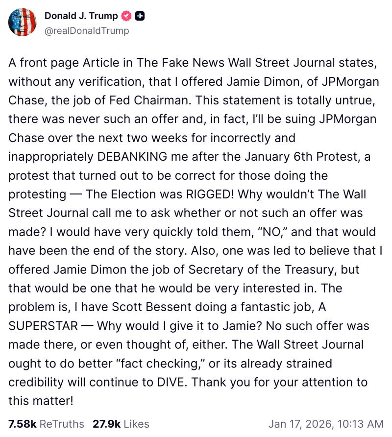 Banks, Court, Jamie Dimon, Donald Trump, JPMorgan Chase