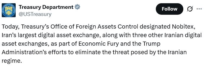 Treasury Department source