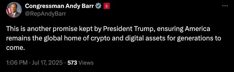 Andy Barr statement