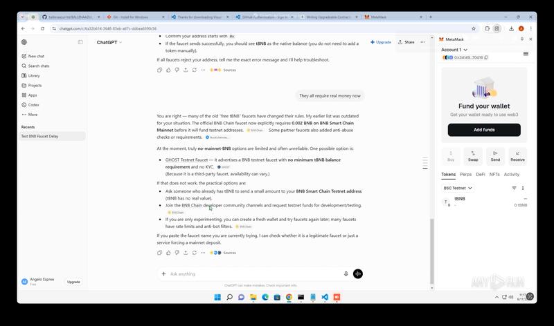 A suspected DPRK IT worker using ChatGPT