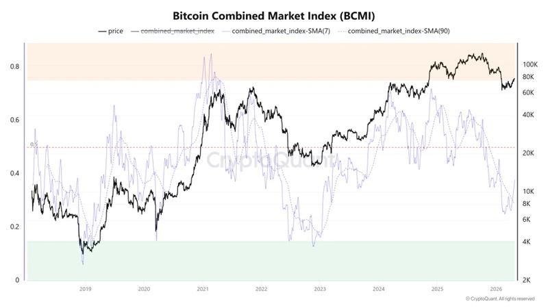 Bitcoin Combined Market Index chart
