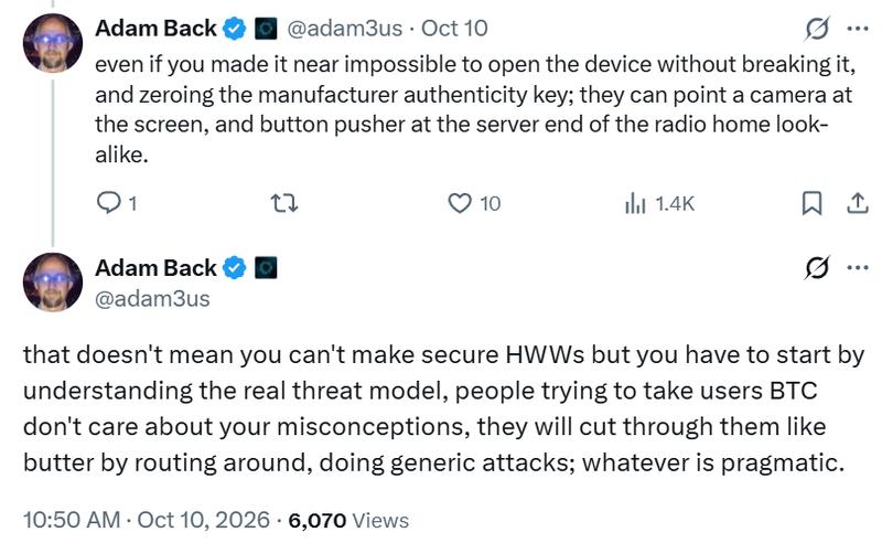 Adam Back tweet
