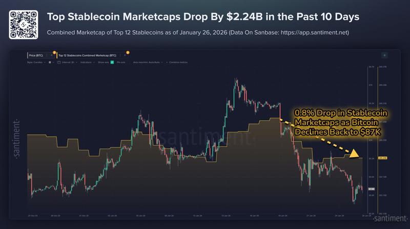 Top 12 stablecoins by market cap chart