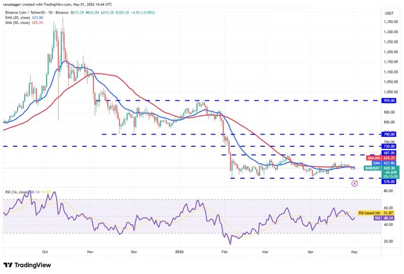 BNB/USDT daily chart