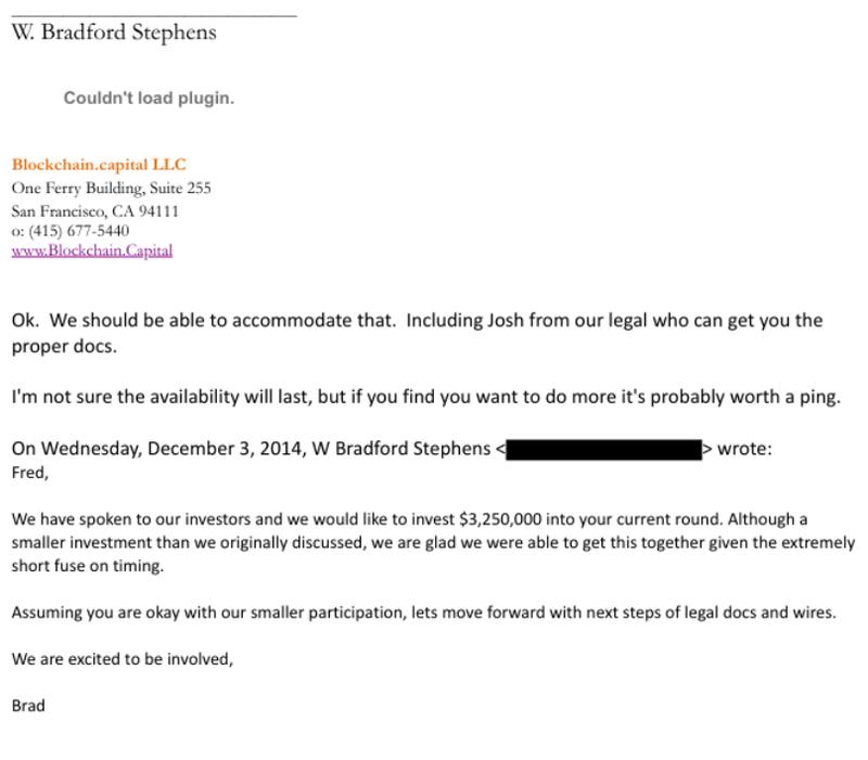 Epstein emails with his accountant Richard Khan, and Blockchain Capital co-founder, Bradford Stephens