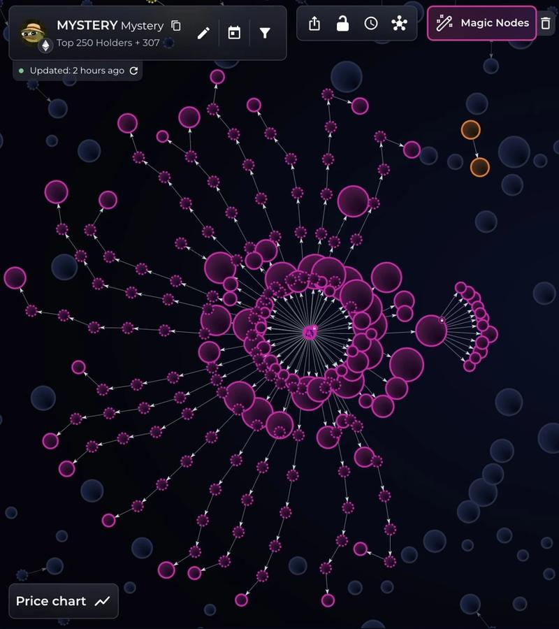 Bubblemaps wallet cluster analysis