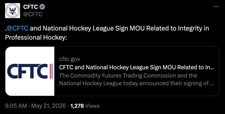 CFTC announcement