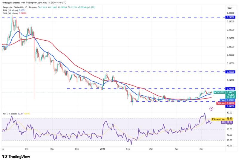 DOGE/USDT daily chart
