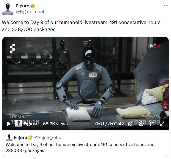 Figure robots sorting packages