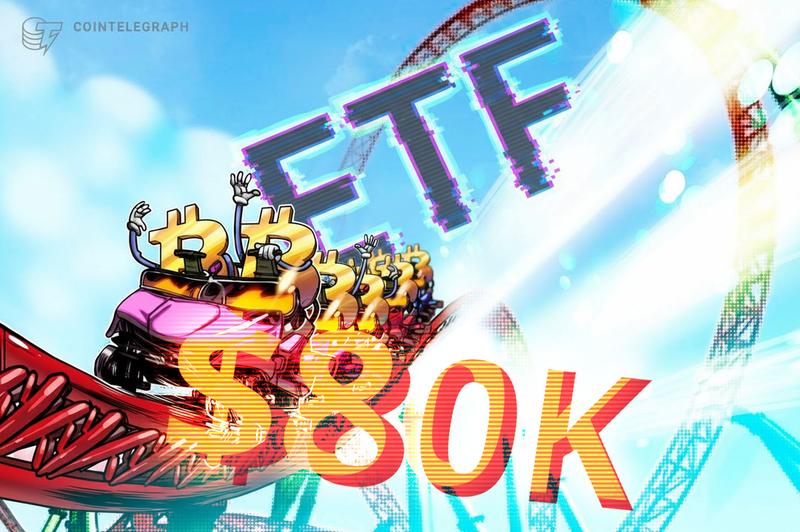BTC Dips Below $80,000 While Record ETF Inflows Since January May Limit Downside