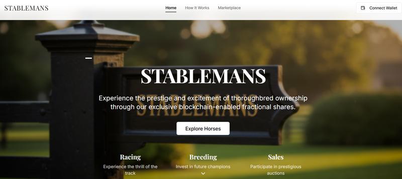 Tokenized racehorse