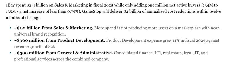 GameStop cost savings proposal