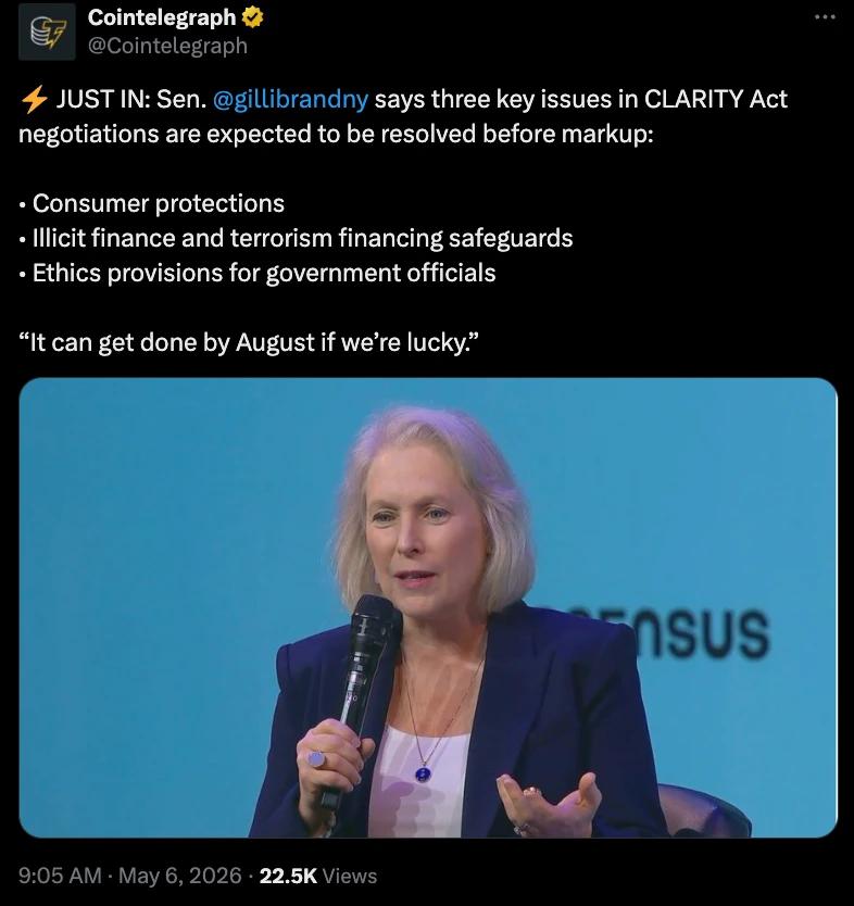 Senator Kirsten Gillibrand speaking