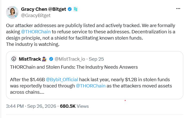Bitget CEO statement