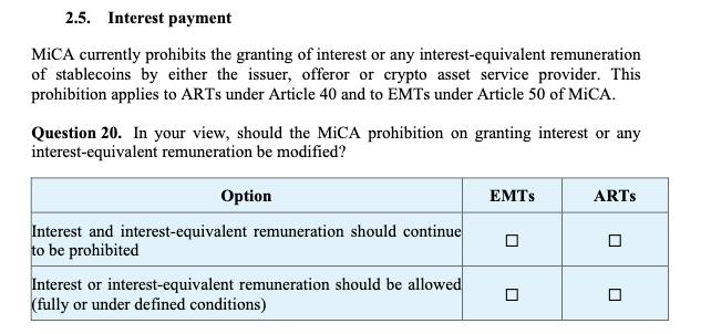 MiCA targeted consultation excerpt